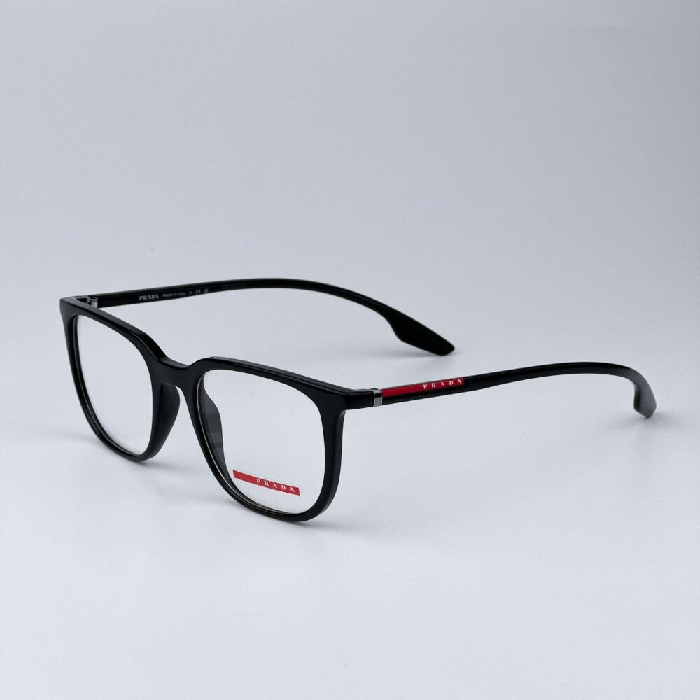 Prada Linea Rossa PS01OV 1AB1O1 Women BRAND NEW Eyeglasses Black Square